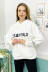 156411 Kapsonlu Sardonlu Sweatshirt